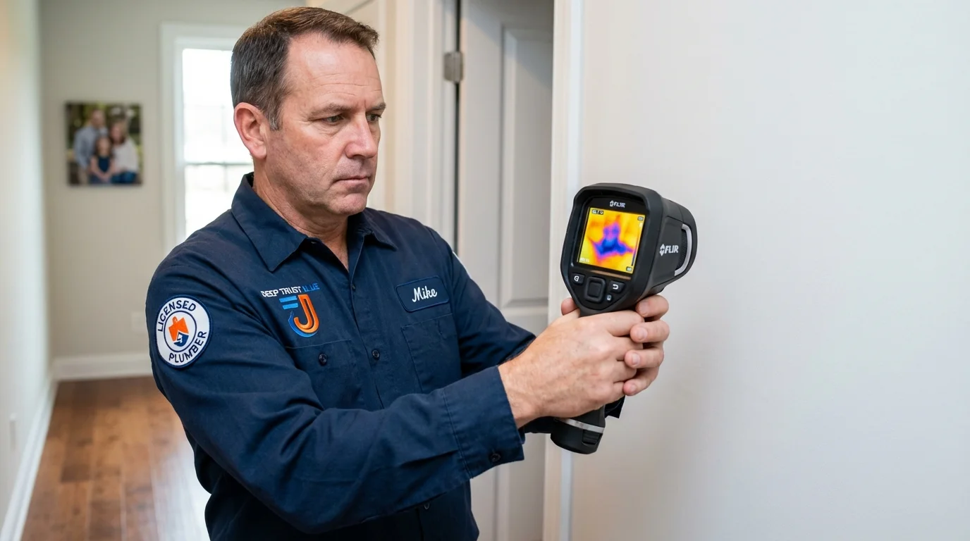 Thermal imaging leak detection by Johns Plumbing LLC in Park Hills